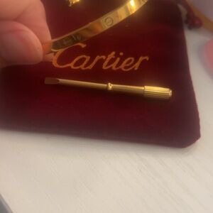 Cartier Gold  Love bracelet 3 diamonds no box